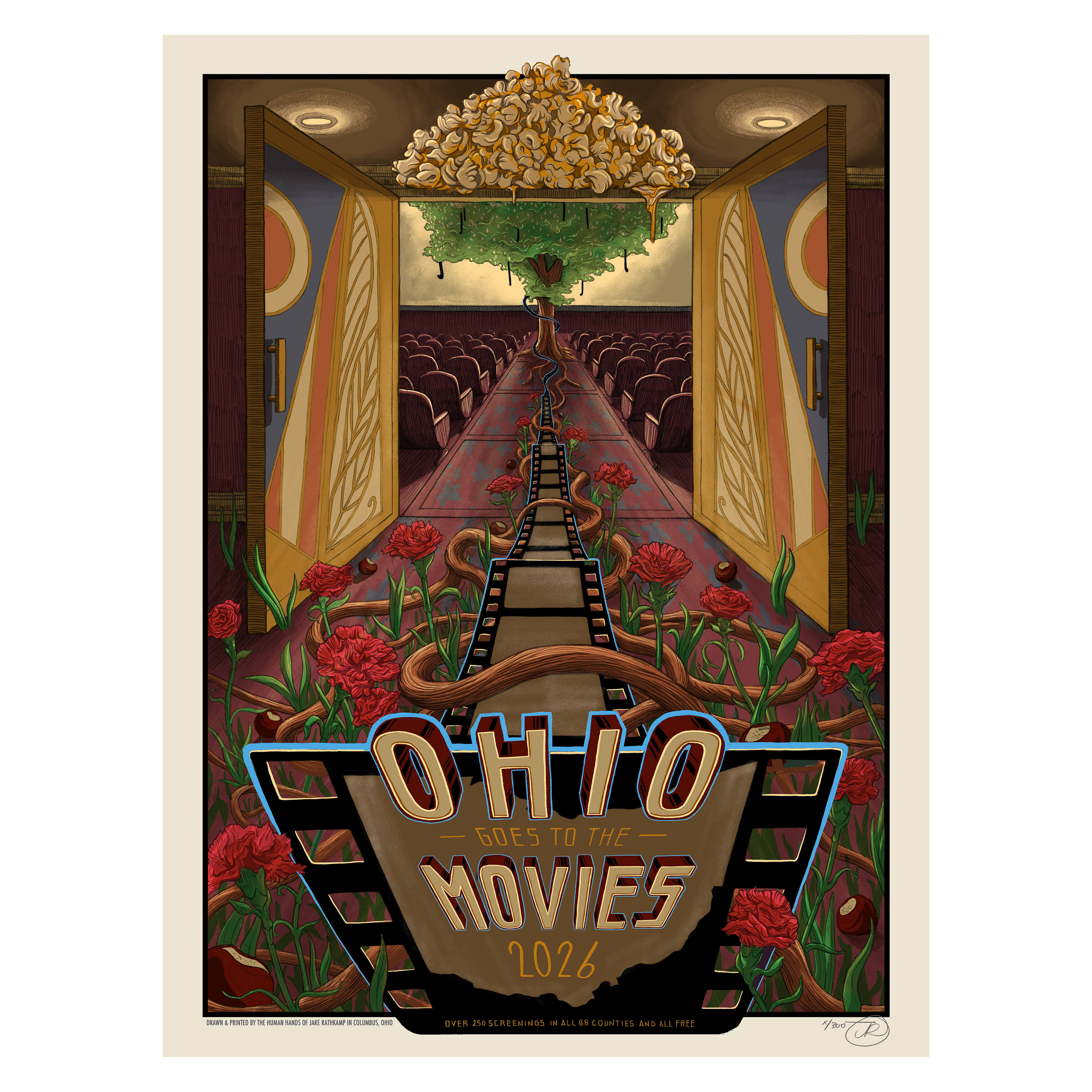 Ohio Goes to the Movies Poster by Jake Rathkamp