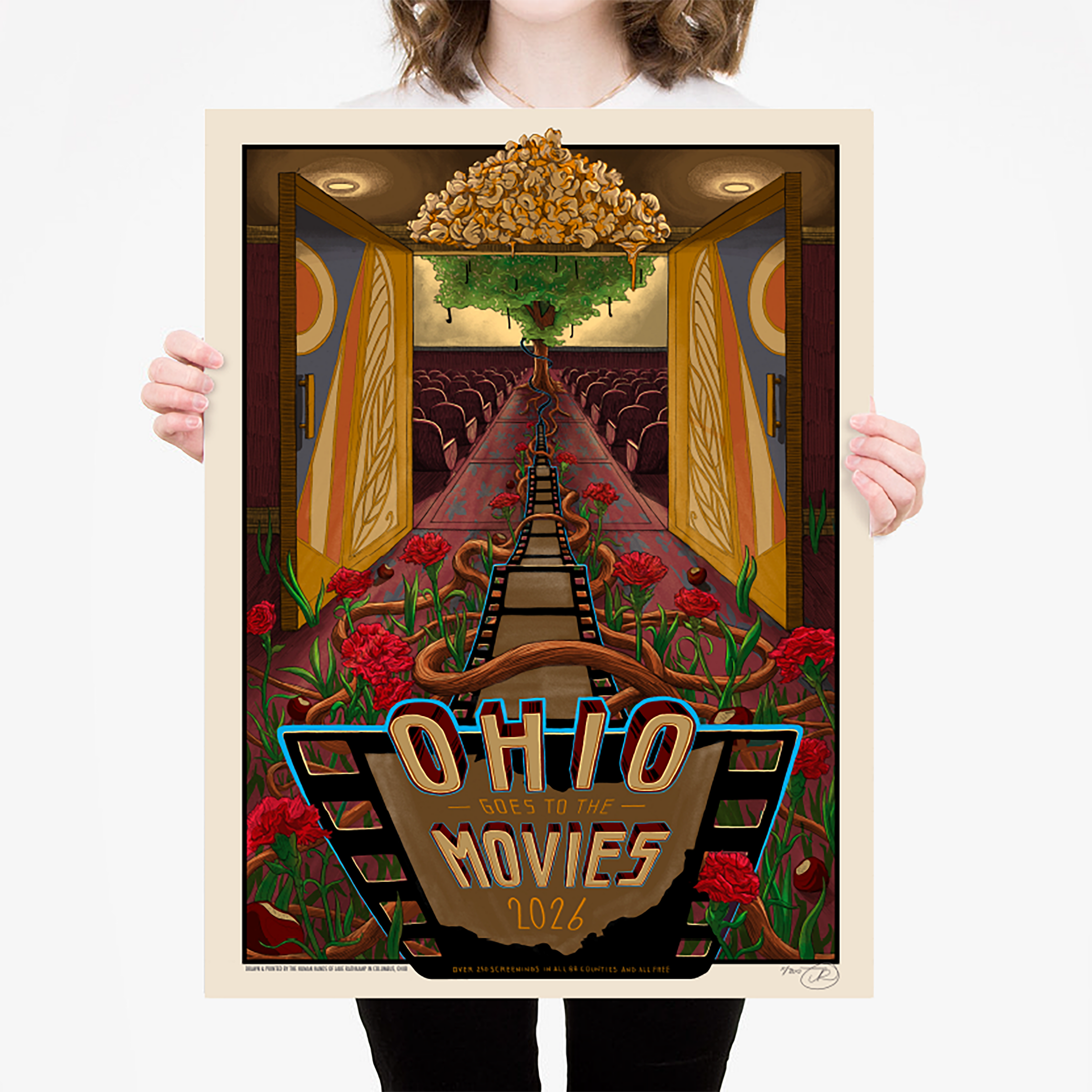 Ohio Goes to the Movies Poster by Jake Rathkamp